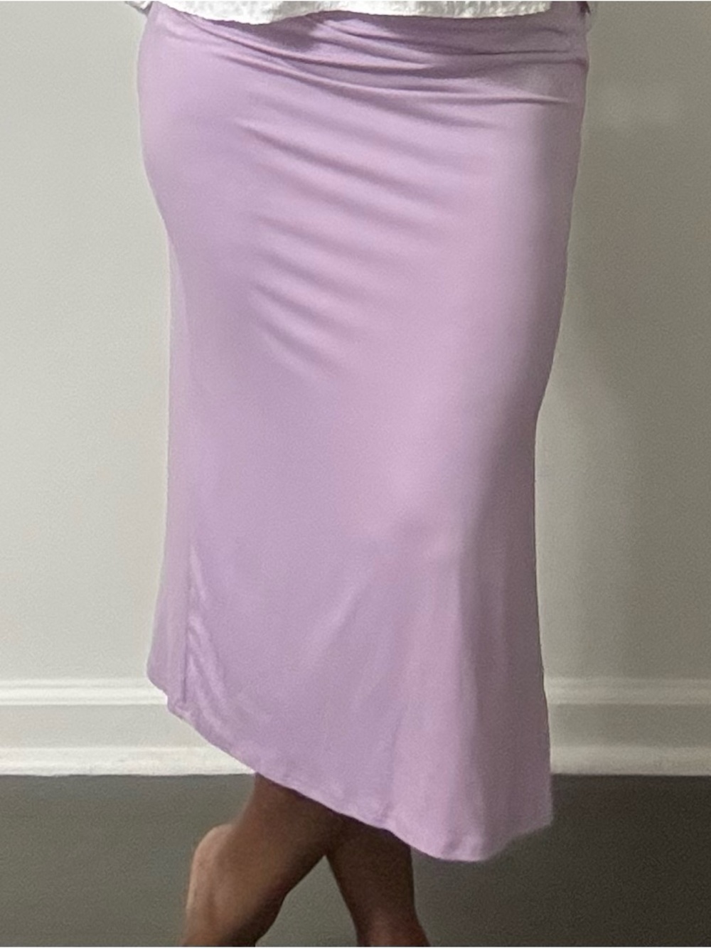 Lilac Midi Slip Skirt - Women